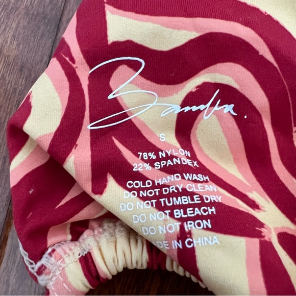 NEW Bamba Swim 2-Piece Marble Bikini Swimsuit Set Riviera Top & Rio Bottom XS/S - Picture 10 of 11